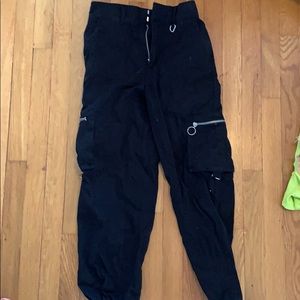 Black cargo pants